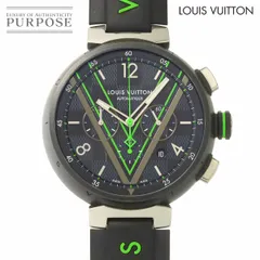 ルイ ヴィトン LOUIS VUITTON タンブール オトマティック ダミエ グラフィット レース クロノグラフ QA130 自動巻き Tambour 90308840のサムネイル