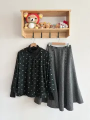 日本 ヴィンテージ ギーク シック Kitsch はぐみ すずこ ピンター깔 レイヤード コーディネートセット