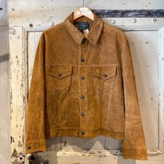 RRL スエード フリンジ レザージャケット ダブルアール ハンドペイント 