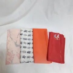風呂敷 4枚まとめ売り 薄手 ふろしき 和装小物 おしゃれ ファッション 現状 中古 R883