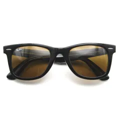 美品 Ray-Ban レイバン サングラス RB2140-F WAYFARER イタリア製 ウェイファーラー 1294/33 ブラック トランスペアレント 65009548