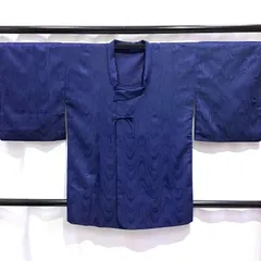 着物・和コート・ポリエステル・紺地・No.200701-1814・梱包サイズ60