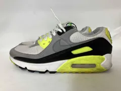 NIKE W AIR MAX 90 WHITE PARTICLE GREY-VOLT-BLACK ナイキ ウィメンズ エアマックス スニーカー シューズ 24.5cm CD0490-101