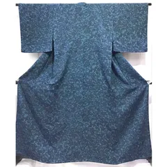 着物・小紋・単衣・青系地・No.200701-1868・梱包サイズ80