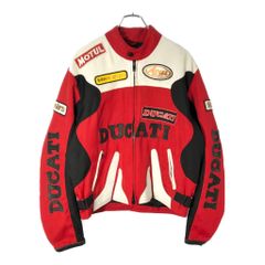 Ducati Corse ドゥカティ レーシングジャケット バイクウェア モーターサイクル レッド(メンズ L)中古 古着 X2092