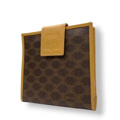 良品】セリーヌ CELINE マカダム トリオンフ 二つ折り財布 コンパクト