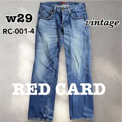 レッドカード　RED CARD デニムパンツ　大きいサイズ　29インチ　ヴィンテージ　デニムパンツ　ストレート　ボーイフレンド　L0127