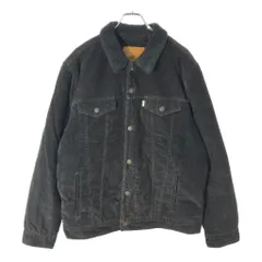 Levi's リーバイス コーデュロイボアジャケット ブラック(メンズ XL)中古 古着 X2093