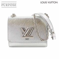 新品同様 ルイ ヴィトン LOUIS VUITTON エピ ツイスト PM ショルダー バッグ レザー アルジャン M50323 シルバー Twist PM 90307193