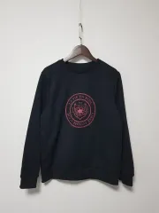 レディース) TATE 黒 プリンティング スウェットTシャツ 90 (1