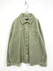 ZARA ザラ 8372/724/505 ショートコーデュロイオーバーシャツ ジャケット sizeM/カーキ ■■レディース