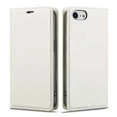 【新品】 iPhone 16eケース手帳型 iPhone16e手帳ケース アイフォン16e手帳型ケース 真珠光沢レザー RFID磁気防止 スマホケース 内蔵マグネット スタンド機能 カード入れ 耐摩擦 薄型(iPhone 16e 6.1inch対応)ホワイト