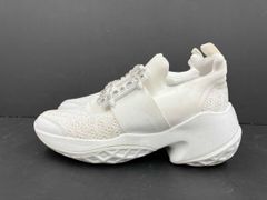 ROGER VIVIER ロジェ ヴィヴィエ スニーカー スリッポン MADE IN ITALY ヴィヴラン ストラスバックル クリスタル サイズ35.5 ホワイト 通年