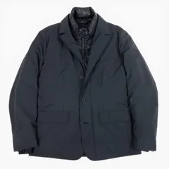 50a19 MONCLER モンクレール ESNAL GIACCA ダウンジャケット インナーダウン テーラードジャケット 重ね着風 メンズ 紳士服 D20913070480 549NB サイズ1 ブラックo07t