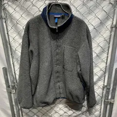 90s Patagonia フリース SYNCHILLA FULL ZIP sizeXXL グレー パタゴニア 