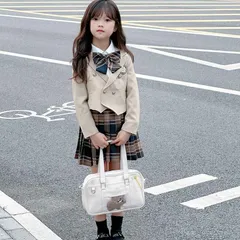 入学式 卒園式 スーツ 即購入OK 女の子 フォーマル 3点セット 入学式 子供服 チェック柄 上下セット 小学校 入学式 フォーマルスーツ ジャケット ブラウス スカート 七五三 発表会 キッズ 入園式 卒業式 イベント kbr01