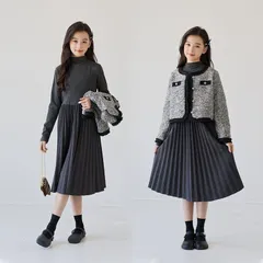入学式 スーツ 女の子 未使用 キッズ 卒園式 小学校 中学校 2点セット セットアップ フォーマル ジャケット プリーツ ワンピース 子供 子供服 ジュニアスーツ パーティー ドレス 上品 おしゃれ 結婚式 七五三 撮影 発表会 youshi10
