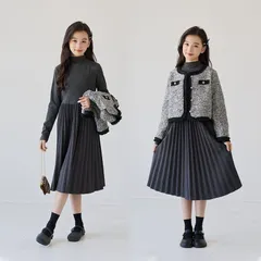 入学式 スーツ 女の子 未使用 キッズ 卒園式 小学校 中学校 2点セット セットアップ フォーマル ジャケット プリーツ ワンピース 子供 子供服 ジュニアスーツ パーティー ドレス 上品 おしゃれ 結婚式 七五三 撮影 発表会 youshi10