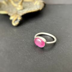 天然ルビー リングS925 シルバー主石約 5×7mm - メルカリ