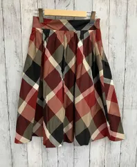 BLUE LABEL CRESTBRIDGE ブルーレーベルクリストブリッジ スカート サイズ表記 38 チェック レッド 55S06-528-16 