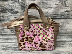 MAYUMI KONDO マユミコンドウ 2way ショルダーバッグ ハンドバッグ ゴールド レオパード 総柄