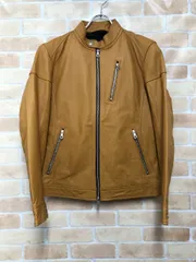 【中古】 Rattle Trap  ラルトラップ シングルライダースジャケット レザー M0513LJM201 オレンジ M 111441472