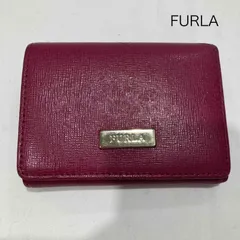 フルラ ピンク 三つ折り財布 ウォレット 合成皮革 レディース - ISItems【USED】【古着】【中古】50150930