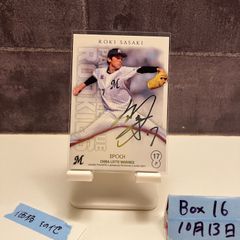 25シリ】 佐々木朗希 Bowman Chrome RC Auto 直筆サイン - メルカリ