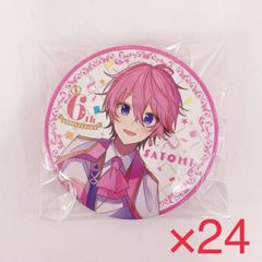 40個セット 朔間凛月 ホワイトデー ハート缶バッジ 「あんさんぶる