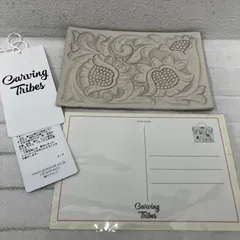 AP117　CARVING TRIBES　カービングトライブス　 GRACECONTINENTAL　グレースコンチネンタル　 CarvingCard-A　カービングカード　ポストカード　 はがき　レター　キナリ　タグ付き