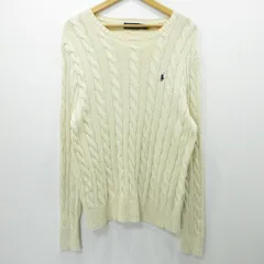 【三重本店】 中古 RALPH LAUREN | ラルフローレン セーター ケーブルニット アイボリー サイズ：S 【101】