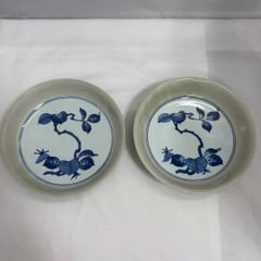 【希少/未使用】有田焼　源右衛門窯　青磁木の葉文　皿　5枚　ティファニーコラボ ☆希少☆ ティファニー源 源右衛門窯 深皿 カレー皿 2枚 青磁木の葉文