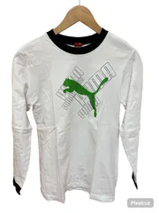 Z1730 PUMA  プーマ　ロンT  長袖カットソー　Tシャツ　ホワイト×ブラック　男の子　サイズ160