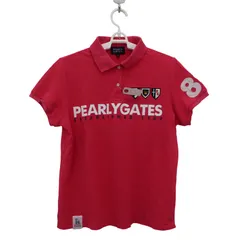 PEARLY GATES(パーリーゲイツ) ポロシャツ ピンク レディース 2 055-260705 ゴルフウェア 2511-0191 中古