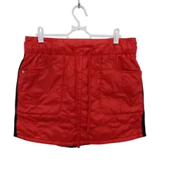 【美品】FILA GOLF(フィラゴルフ) ナイロンスカート 白黒チェック レディース L ゴルフウェア 2511-0321 中古