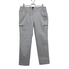 【美品】PUMA GOLF(プーマゴルフ) パンツ 白 レディース L(67cm) ゴルフウェア 2512-1058 中古