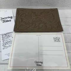 AP118　CARVING TRIBES　カービングトライブス　 GRACECONTINENTAL　グレースコンチネンタル　 CarvingCard-A　カービングカード　ポストカード　 はがき　レター　ベージュ　タグ付き