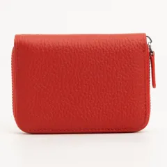 【新品・未使用】 二つ折り 財布 レディース 女性 ミニ財布 スキミング防止 じゃばら カード入れ 大容量 小銭入れ 本革 レザー シボ革 ウォレット かわいい おしゃれ きれいめ 金運 一粒万倍日 天赦日 Red レッド 赤 STY-59735-CPM7