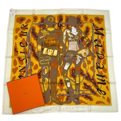 極美品 HERMES エルメス スカーフ シルク100% SWINGING SAINT-GERMAIN