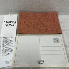 AP119　CARVING TRIBES　カービングトライブス　 GRACECONTINENTAL　グレースコンチネンタル　 CarvingCard-A　カービングカード　ポストカード　 はがき　レター　ピンク　タグ付き