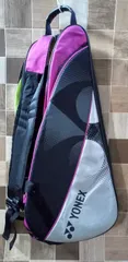 中古品 YONEX ラケットバッグ ピンク 黒