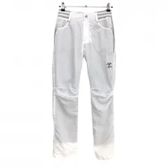 【新品】フィラゴルフ パンツ 白 蓄熱 撥水加工 ウエスト一部ゴム レディース M ゴルフウェア FILA GOLF