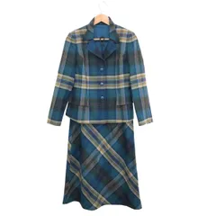 maggy (銀座マギー) ギンザマギー セットアップ サイズ:42 ジャケット/スカート/チェック柄    グリーン レディース / 240001181723