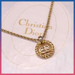 クリスチャンディオール CDロゴ ネックレス ゴールド　Christian Dior　ヴィンテージ