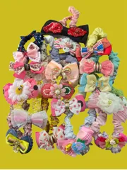 ⊰✿福祉ハンドメイド✿⊱ハンドメイド　 シュシュ 17個セット まとめ売り & バラ売り可