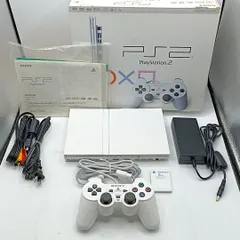 【中古・箱説付き・動作品】 PS2 薄型 SCPH-75000 ホワイト 動作確認済み プレイステーション２ プレステ２ Playstation 2