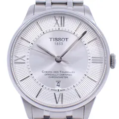 TISSOT ティソ シュマン・デ・トゥレル クロノメーター自動巻き メンズ 腕時計 シルバー文字盤 T099.408.11.038.00【いおき質店】