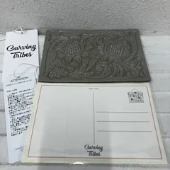 AP122　CARVING TRIBES　カービングトライブス　 GRACECONTINENTAL　グレースコンチネンタル　 CarvingCard-A　カービングカード　ポストカード　 はがき　レター　ゴールド　タグ付き