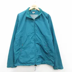 M/古着 エルエルビーン 長袖 ナイロン ジャケット メンズ 80年代 80s 青緑系 内側メッシュ 25nov28