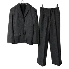 DD125【美品】Katsunori Yokokawa パンツスーツ セットアップ ドット柄 ブラック サイズF